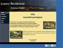 Tablet Screenshot of cristinafassi.com